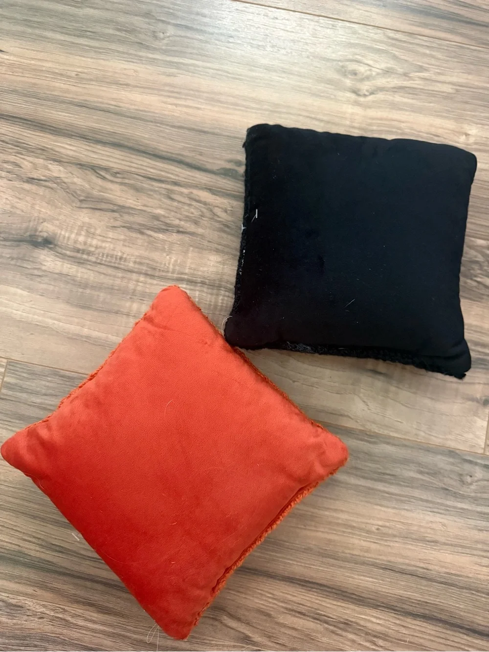 Mini Halloween Needlepoint Jack-O'-Lantern and Ghost Throw Pillow Set